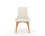 Canadel Downtown Trend Dining Chair in Caramel Washed, YJ Faux Leather, front view