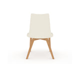 Canadel Downtown Trend Dining Chair in Caramel Washed, YJ Faux Leather, back view