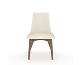Canadel Downtown Trend Dining Chair in Pecan Washed, YJ Faux Leather, front view