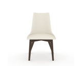 Canadel Downtown Trend Dining Chair in Hazelnut Washed, YJ Faux Leather, front view