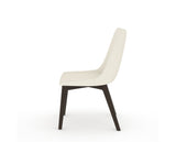 Canadel Downtown Trend Dining Chair in Davy's Grey, YJ Faux Leather, side view