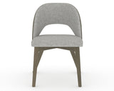 Canadel Downtown Ply Dining Chair in Shadow, 7C Fabric, front view