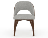 Canadel Downtown Ply Dining Chair in Cognac Washed, 7C Fabric, front view