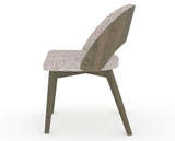 Canadel Downtown Ply Dining Chair in Shadow, FP Crypton®, side view