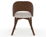 Canadel Downtown Ply Dining Chair in Cognac Washed, FP Crypton®, back view