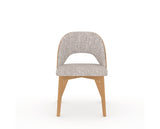 Canadel Downtown Ply Dining Chair in Caramel Washed, FP Crypton®, front view