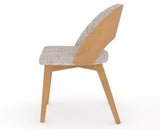 Canadel Downtown Ply Dining Chair in Caramel Washed, FP Crypton®, side view
