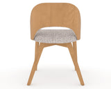 Canadel Downtown Ply Dining Chair in Caramel Washed, FP Crypton®, back view
