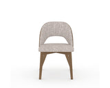 Canadel Downtown Ply Dining Chair in Pecan Washed, FP Crypton®, front view