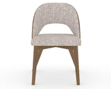 Canadel Downtown Ply Dining Chair in Pecan Washed, FP Crypton®, front view