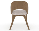 Canadel Downtown Ply Dining Chair in Pecan Washed, FP Crypton®, back view