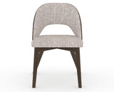 Canadel Downtown Ply Dining Chair in Hazelnut Washed, FP Crypton®, front view