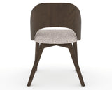 Canadel Downtown Ply Dining Chair in Hazelnut Washed, FP Crypton®, back view