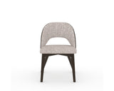 Canadel Downtown Ply Dining Chair in Davy's Grey, FP Crypton®, front view