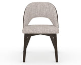 Canadel Downtown Ply Dining Chair in Davy's Grey, FP Crypton®, front view