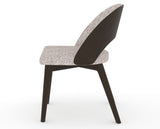 Canadel Downtown Ply Dining Chair in Davy's Grey, FP Crypton®, side view