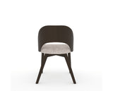 Canadel Downtown Ply Dining Chair in Davy's Grey, FP Crypton®, back view