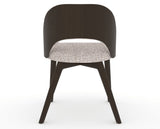 Canadel Downtown Ply Dining Chair in Davy's Grey, FP Crypton®, back view