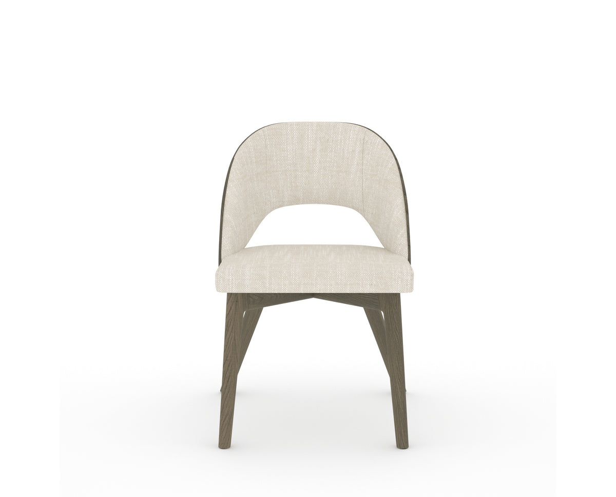 Canadel Downtown Ply Dining Chair in Shadow, FT InsideOut®, front view