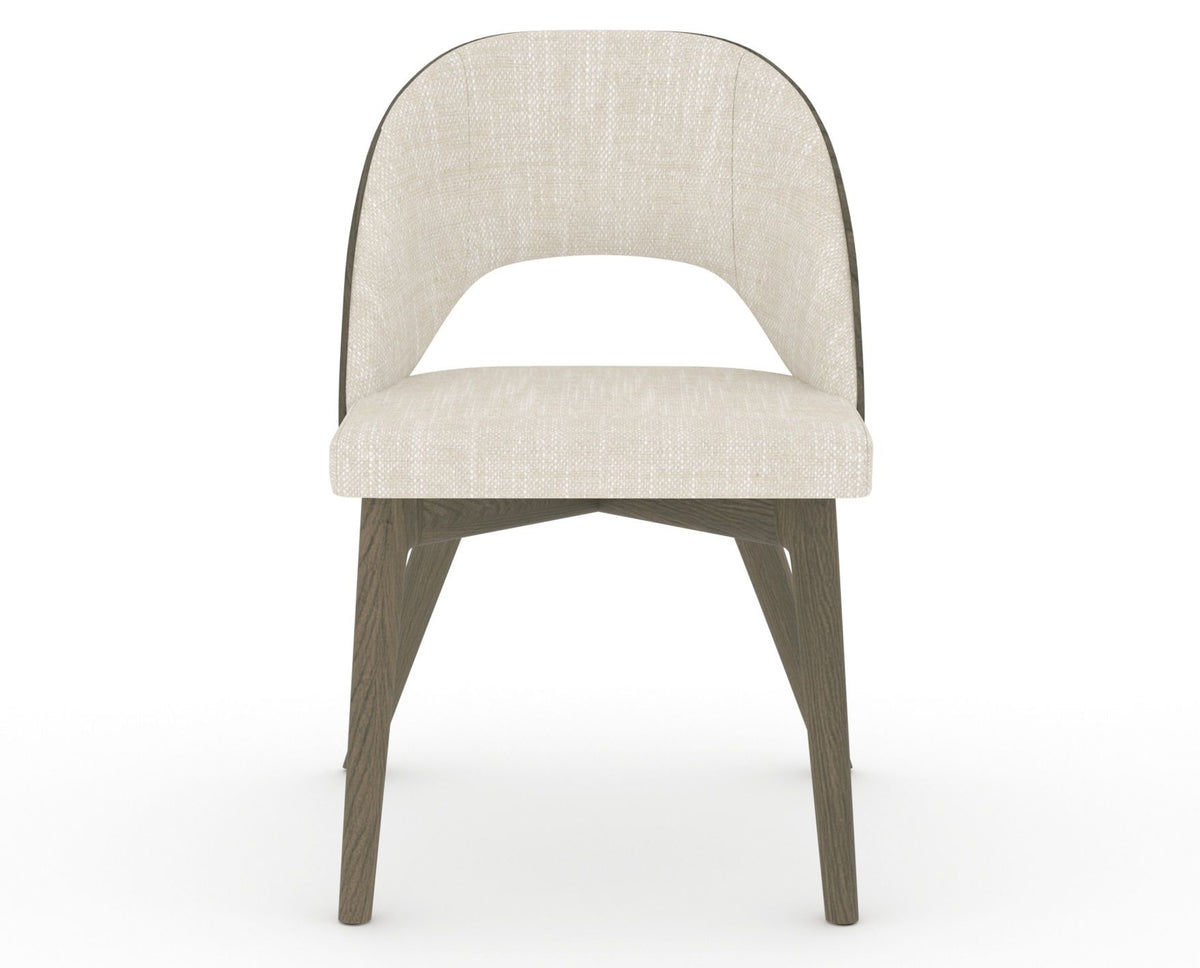 Canadel Downtown Ply Dining Chair in Shadow, FT InsideOut®, front view