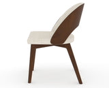 Canadel Downtown Ply Dining Chair in Cognac Washed, FT InsideOut®, side view