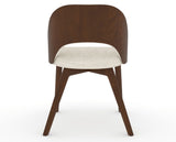 Canadel Downtown Ply Dining Chair in Cognac Washed, FT InsideOut®, back view