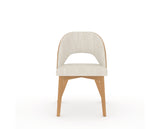 Canadel Downtown Ply Dining Chair in Caramel Washed, FT InsideOut®, front view