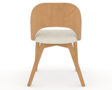 Canadel Downtown Ply Dining Chair in Caramel Washed, FT InsideOut®, back view
