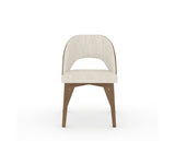 Canadel Downtown Ply Dining Chair in Pecan Washed, FT InsideOut®, front view