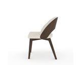 Canadel Downtown Ply Dining Chair in Hazelnut Washed, FT InsideOut®, side view