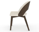 Canadel Downtown Ply Dining Chair in Hazelnut Washed, FT InsideOut®, side view
