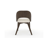 Canadel Downtown Ply Dining Chair in Hazelnut Washed, FT InsideOut®, back view