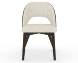 Canadel Downtown Ply Dining Chair in Davy's Grey, FT InsideOut®, front view