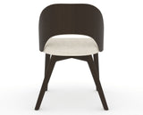 Canadel Downtown Ply Dining Chair in Davy's Grey, FT InsideOut®, back view