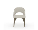 Canadel Downtown Ply Dining Chair in Shadow, TB Fabric, front view