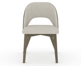 Canadel Downtown Ply Dining Chair in Shadow, TB Fabric, front view
