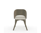 Canadel Downtown Ply Dining Chair in Shadow, TB Fabric, back view