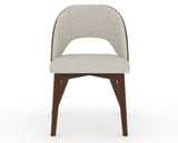 Canadel Downtown Ply Dining Chair in Cognac Washed, TB Fabric, front view