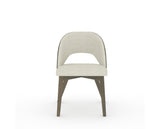 Canadel Downtown Ply Dining Chair in Shadow, TW Fabric, front view