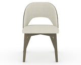 Canadel Downtown Ply Dining Chair in Shadow, TW Fabric, front view