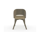 Canadel Downtown Ply Dining Chair in Shadow, XY Faux Leather, back view