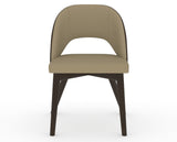 Canadel Downtown Ply Dining Chair in Davy's Grey, XY Faux Leather, front view