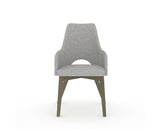 Canadel Downtown Norr Dining Chair in Shadow, 7C Fabric, front view