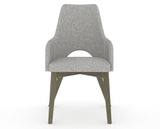 Canadel Downtown Norr Dining Chair in Shadow, 7C Fabric, front view