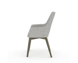 Canadel Downtown Norr Dining Chair in Shadow, 7C Fabric, side view