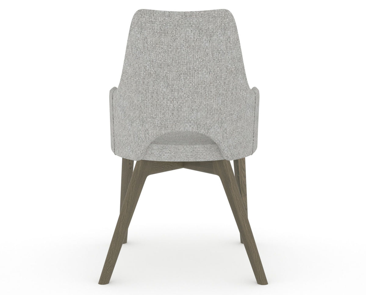 Canadel Downtown Norr Dining Chair in Shadow, 7C Fabric, back view