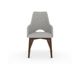 Canadel Downtown Norr Dining Chair in Cognac Washed, 7C Fabric, front view