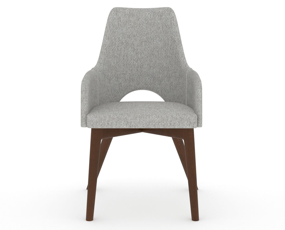 Canadel Downtown Norr Dining Chair in Cognac Washed, 7C Fabric, front view