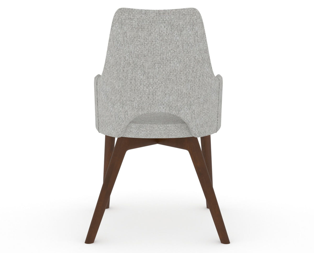 Canadel Downtown Norr Dining Chair in Cognac Washed, 7C Fabric, back view