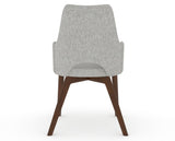 Canadel Downtown Norr Dining Chair in Cognac Washed, 7C Fabric, back view